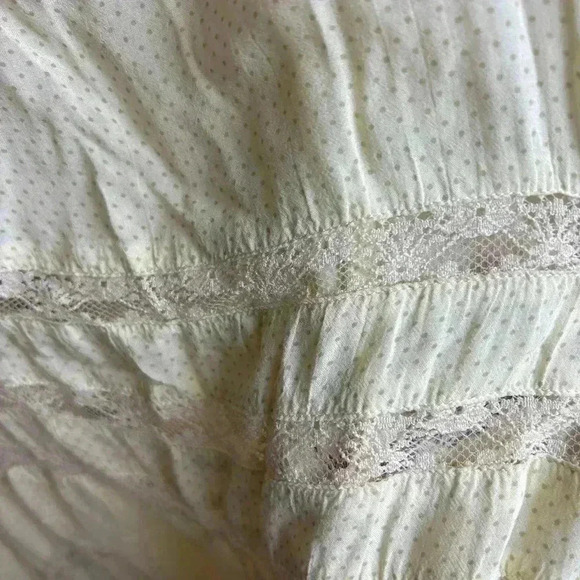 Free People Voila Trapeze Ruffle Slip Tank Dress Top Cream Size S - Picture 4 of 9